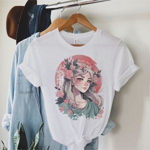 Anime Girl Gothic Waifu Japanese Aesthetic Kawaii Otaku T Shirt 1 3
