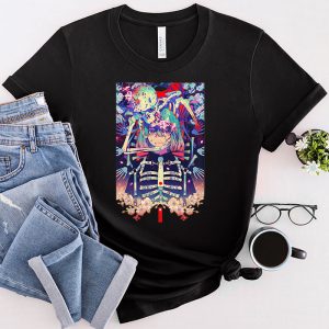 Cute Anime Girl Japanese Retro 90s Lofi Aesthetic Otaku T-Shirt 1