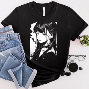 Anime Shirts For Girls Anime Horror Girl Aesthetic Japanese Otaku T-Shirt 1