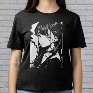 Anime Horror Girl Aesthetic Soft Grunge Waifu Japanese Otaku T Shirt 1 4