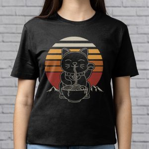 Anime Ramen Cat Retro Japanese Noodles Aesthetic Kawaii Gift T Shirt 5 2