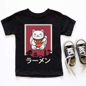 Anime Ramen Cat Retro Japanese Noodles Aesthetic Kawaii Gift T Shirt 6 1