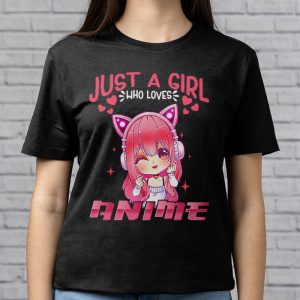 Anime Shirts For Girls Women Just A Girl Who Loves Anime T Shirt 2 4