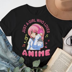 Anime Shirts For Girls Women Just A Girl Who Loves Anime T Shirt 3 3