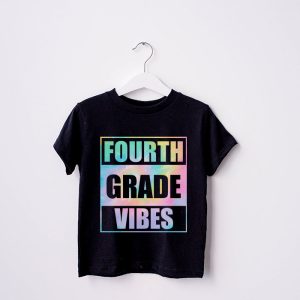 Back To School 4th Grade Vibes First Day Of School Teachers T Shirt a 4