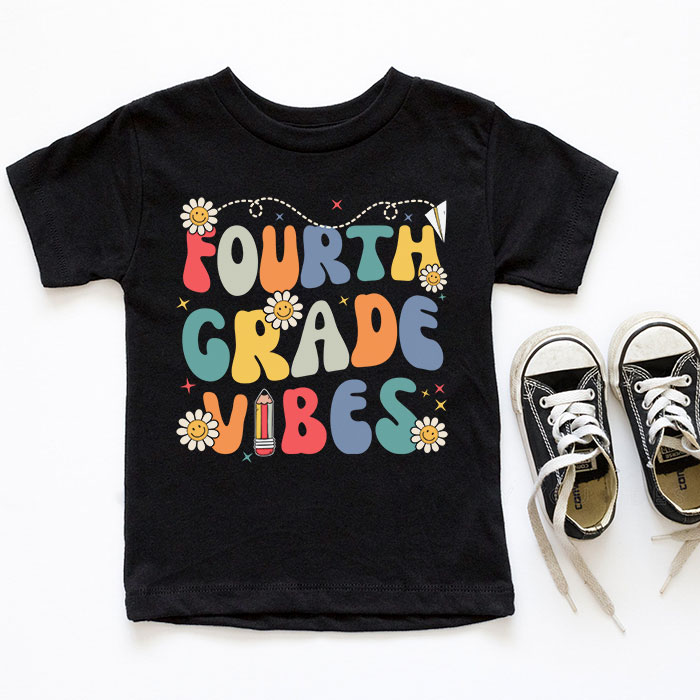 Back-To-School-Fourth-Grade-Retro-Teacher-Women-Kids-T-Shirt-2-5 Back To School Fourth Grade Retro Teacher Women Kids T Shirt 2 5
