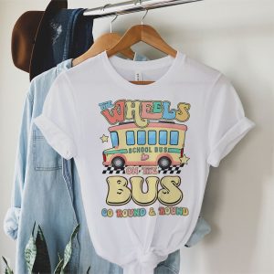 Back To School Funny The WHEELS On The BUS Toddler Kids Boys T Shirt c 2