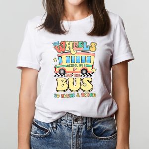 Back To School Funny The WHEELS On The BUS Toddler Kids Boys T Shirt c 5