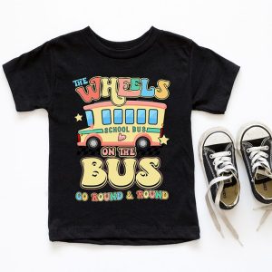 Back To School Funny The WHEELS On The BUS Toddler Kids Boys T Shirt c 6