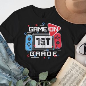 Back To School Game On 1st Grade Funny Gamer Kids Boys T Shirt 2 1