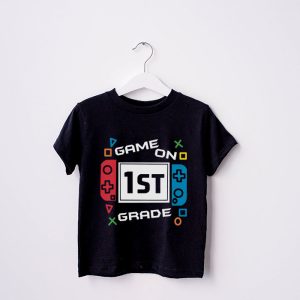 Back To School Game On 1st Grade Funny Gamer Kids Boys T Shirt 3 2