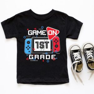 Back To School Game On 1st Grade Funny Gamer Kids Boys T Shirt 4 1