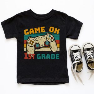 Back To School Game On 1st Grade Funny Gamer Kids Boys T Shirt 4