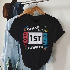 Cute Back To School Outfits Game On 1st Grade Funny T-Shirt 3