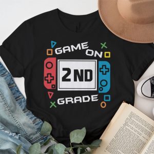 Back To School Game On 2nd Grade Funny Gamer Kids Boys T Shirt 2 2