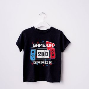 Back To School Game On 2nd Grade Funny Gamer Kids Boys T Shirt 3 1