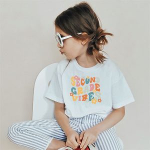 Back To School Kindergarten Vibes Retro Teacher Women Kids T-Shirt 1