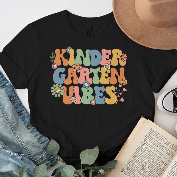 Back-To-School-Kindergarten-Vibes-Retro-Teacher-Women-Kids-T-Shirt-1-2 Back To School Kindergarten Vibes Retro Teacher Women Kids T Shirt 1 2 1