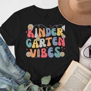 Back To School Shopping Kindergarten Vibes Retro Lovely T-Shirt 2 2 Back To School Kindergarten Vibes Retro Teacher Women Kids T Shirt 2 2 1