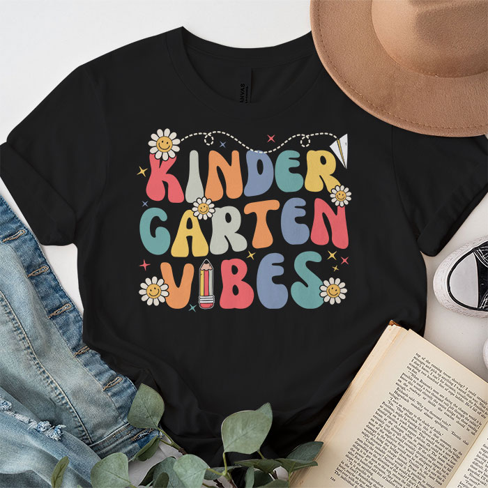 Back-To-School-Kindergarten-Vibes-Retro-Teacher-Women-Kids-T-Shirt-2-2 Back To School Kindergarten Vibes Retro Teacher Women Kids T Shirt 2 2 1