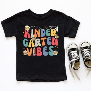 Back To School Shopping Kindergarten Vibes Retro Lovely T-Shirt 2 5 Back To School Kindergarten Vibes Retro Teacher Women Kids T Shirt 2 5 1