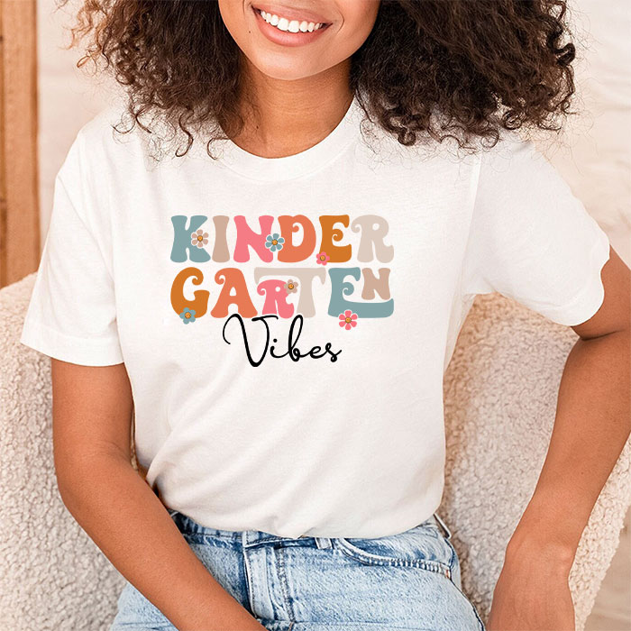 Back-To-School-Kindergarten-Vibes-Retro-Teacher-Women-Kids-T-Shirt-3-1 Back To School Kindergarten Vibes Retro Teacher Women Kids T Shirt 3 1 2