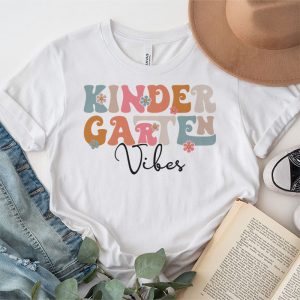 Back To School Shopping Kindergarten Vibes Retro Lovely T-Shirt 3 5 Back To School Kindergarten Vibes Retro Teacher Women Kids T Shirt 3 5 1