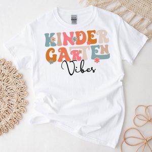 Back To School Kindergarten Vibes Retro Teacher Women Kids T-Shirt 3