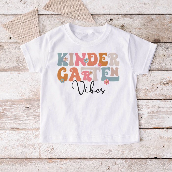 Back-To-School-Kindergarten-Vibes-Retro-Teacher-Women-Kids-T-Shirt-3-6 Back To School Kindergarten Vibes Retro Teacher Women Kids T Shirt 3 6