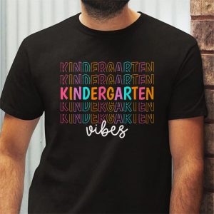 Back To School Shopping Kindergarten Vibes Retro Lovely T-Shirt 4 4 Back To School Kindergarten Vibes Retro Teacher Women Kids T Shirt 4 4 1