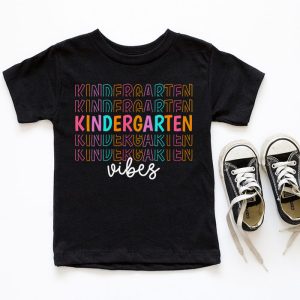 Back To School Shopping Kindergarten Vibes Retro Lovely T-Shirt 4 5 Back To School Kindergarten Vibes Retro Teacher Women Kids T Shirt 4 5 1