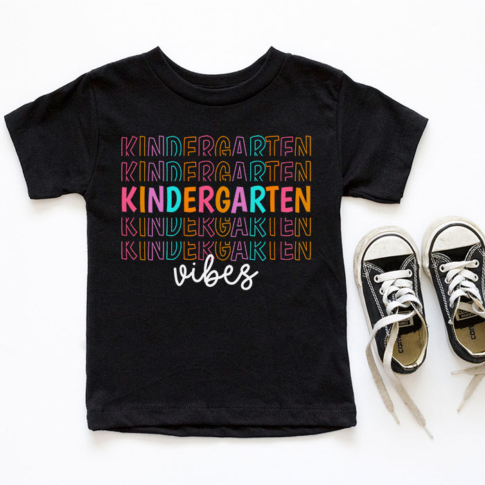 Back-To-School-Kindergarten-Vibes-Retro-Teacher-Women-Kids-T-Shirt-4-5 Back To School Kindergarten Vibes Retro Teacher Women Kids T Shirt 4 5 1