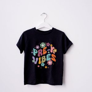 Back To School Kindergarten Vibes Retro Teacher Women Kids T Shirt 9 2