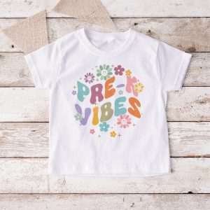 Back To School Kindergarten Vibes Retro Teacher Women Kids T Shirt 9 4