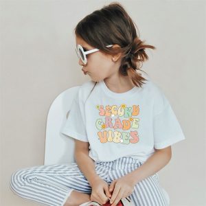 Back To School Kindergarten Vibes Retro Teacher Women Kids T-Shirt B