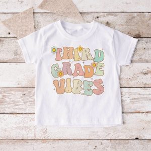 Back To School Kindergarten Vibes Retro Teacher Women Kids T Shirt C 4