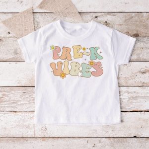 Back To School Kindergarten Vibes Retro Teacher Women Kids T Shirt D 4