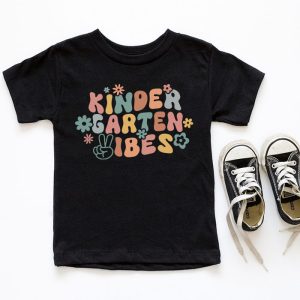 Back To School Kindergarten Vibes Retro Teacher Women Kids T Shirt E 3