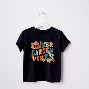 Back To School Kindergarten Vibes Retro Teacher Women Kids T Shirt K 2