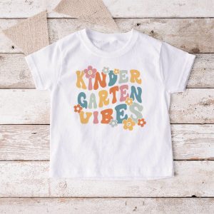 Back To School Kindergarten Vibes Retro Teacher Women Kids T Shirt K 4