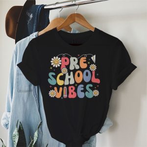 Back To School Shopping Pre-School Vibes Retro Lovely T-Shirt 2 2 Back To School Pre K Vibes Retro Teacher Women Kids T Shirt 2 2