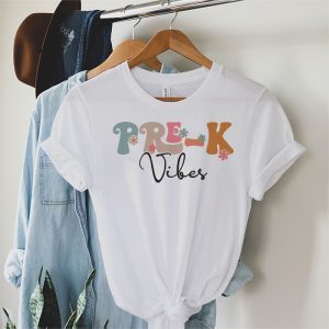 Back To School Pre K Vibes Retro Teacher Women Kids T Shirt 3 3