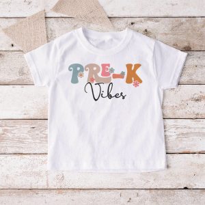 Back To School Pre K Vibes Retro Teacher Women Kids T Shirt 3 6