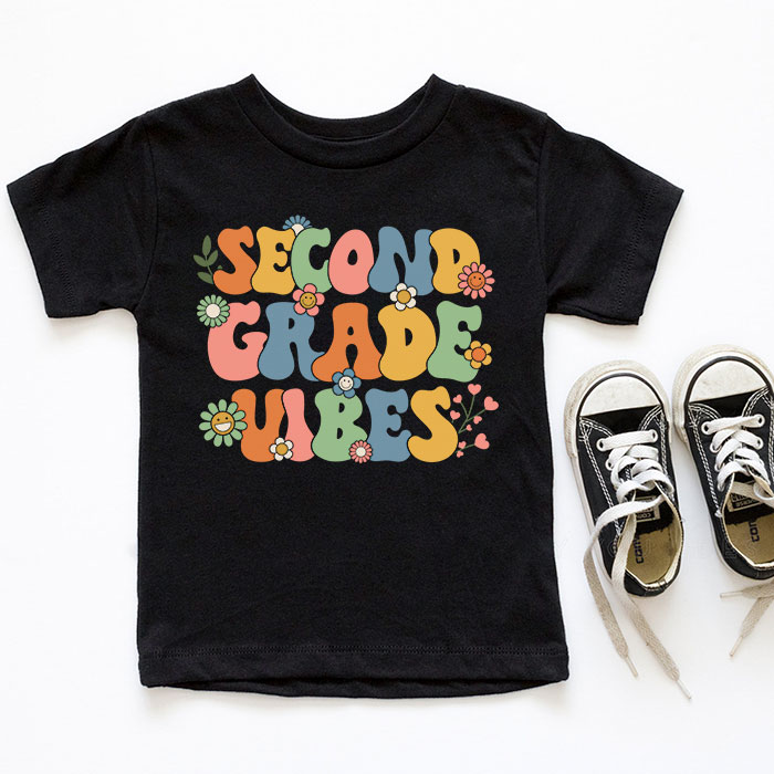 Back-To-School-Second-Grade-Vibes-Retro-Teacher-Women-Kids-T-Shirt-1-5 Back To School Second Grade Vibes Retro Teacher Women Kids T Shirt 1 5