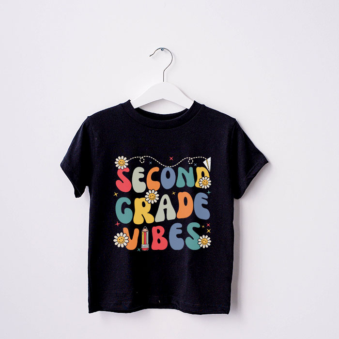 Back-To-School-Second-Grade-Vibes-Retro-Teacher-Women-Kids-T-Shirt-2-3 Back To School Second Grade Vibes Retro Teacher Women Kids T Shirt 2 3