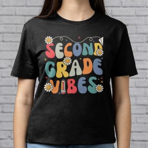 Back To School Shopping Second Grade Vibes Retro Lovely T-Shirt 2 5 Back To School Second Grade Vibes Retro Teacher Women Kids T Shirt 2 5