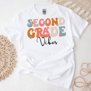 Back To School Shopping Second Grade Vibes Retro Lovely T-Shirt 3