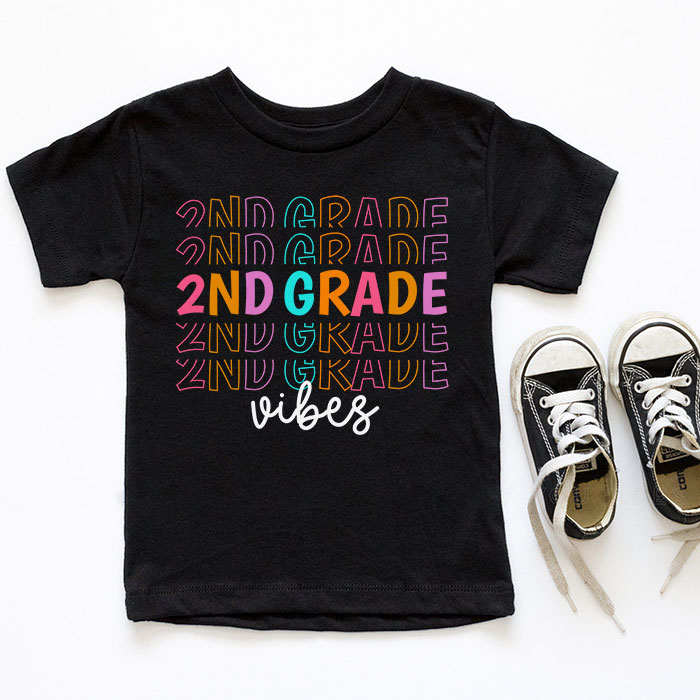 Back-To-School-Second-Grade-Vibes-Retro-Teacher-Women-Kids-T-Shirt-4-5 Back To School Second Grade Vibes Retro Teacher Women Kids T Shirt 4 5