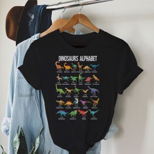 Kindergarten Alphabet Worksheets Dinosaurs Alphabet Identification T-Shirt 1