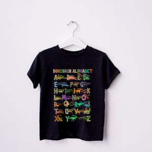 Back To School Types Of Dinosaurs Alphabet Identification T Shirt b 4